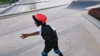 #vegangsta #vegan  #skate vegangsta and son at the Skate park at Corniche, Qatar