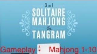 3 in 1 Solitaire, Mahjong, & Tangram (DS) Gameplay Mahjong Part 1