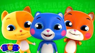 Three Little Kittens, Nursery Rhymes And Baby Cartoon Videos by Bob The Train