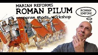 How did the Roman Army Marian Reforms PILUM (spear) Work? An appendix to @tods_workshop