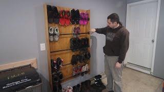 DIY Shoe Storage Rack How to Build