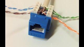 Connect Cat6 cable to Jack