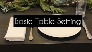 BASIC Table Setting/ How to set up the Table