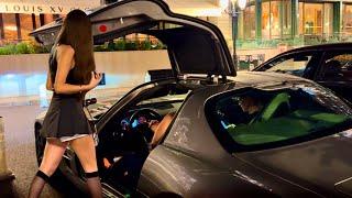 LUXURY LADIES MONACO BEST SUPERCARS ARRIVALS | RICH LIFESTYLE | Ferrari Mercedes Lamborghini McLaren