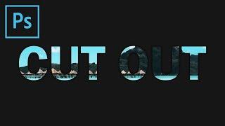 Photoshop: CUT OUT Text Effect (Tutorial)