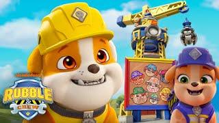 Rubble & Mix Construct a Family Portrait! w/ Charger & Wheeler | Rubble & Crew