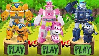 Super Wings Jett Run - Donnie vs Dizzy vs Paul - All Max Levels Characters Unlocked