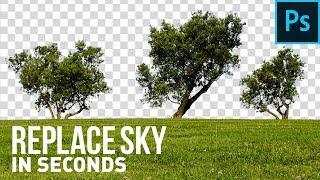 Crazy Trick To Replace Sky in Seconds! - Photoshop Tutorial