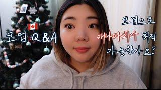 코업Q&A: 캐나다 코업 현실적인 후기, 캐나다회사 취직방법, 어학연수VS코업, 캐나다 코업가격, 영어공부, 현지유학원추천