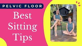 How To Sit For Better Pelvic Floor Health & Function (+ Hip Stretch)