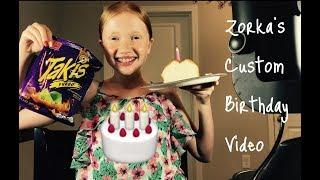 Zorka’s Custom Birthday Video - Pampering Spa Day - Takis 