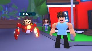 Sister was Ashamed of her Noob Brother, Until he got a Neon Mecha Pup! (Roblox Adopt Me)