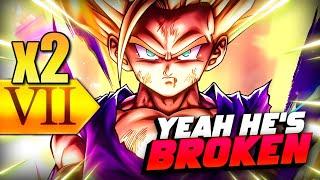 YEAH OKAY HE'S BROKEN! 2x Zenkai Buffed ULTRA SSJ2 Gohan! (Dragon Ball LEGENDS)