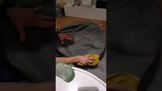 Sitzsack flecken beseitigen mit dem Leder- und Polsteraktivschaum