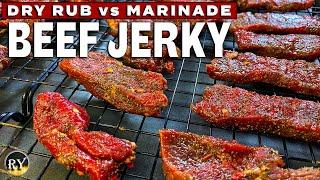 Beef Jerky Made In The Oven - Dry Rub vs Marinade