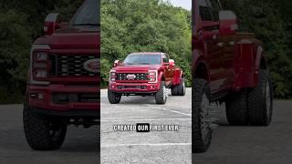 2025 Akins Ford F450 Lariat Reserve Edition-RUBY RED 2.5” Leveled on 37s