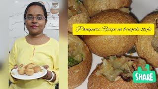 Panipuri  " Fuchka " Recipe bengali style