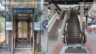 FUJI Scenic Elevator and Escalator at ASEAN Station - CSW Shelter Skybridge, Jakarta