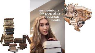 Honest opinions on popular ‘Booktok books’ @exlibrisjessica