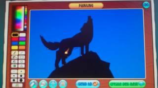 WOLF SILHOUETTE SPEED ART! - ANIMAL JAM