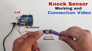 Knock sensor working and connection with arduino,knock sensor project, hr robotics