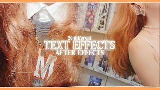 my favorite text effects on after effects | klqvsluv