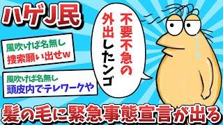 【悲報】ハゲJ民、髪の毛に緊急事態宣言が出てしまうｗｗｗ【ゆっくり解説】