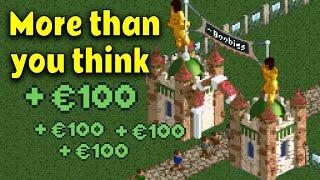 How much can you charge for the Park Entrance in RollerCoaster Tycoon 2?