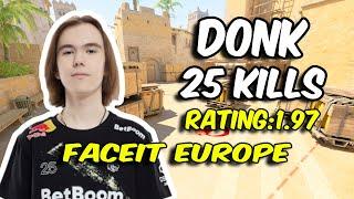 4000 ELO donk 25/12 (Mirage) FACEIT Ranked Jan 6, 2025 | CS2 POV