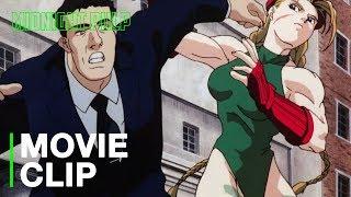 Cammy owns security | [HD] Clip from 'Street Fighter II: The Animated Movie'