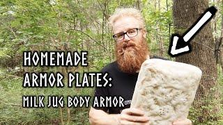 Making armor plates: milk jug body armor