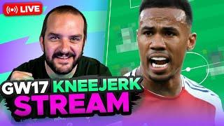 FPL KNEEJERK GAMEWEEK 17 | LIVE Q&A | Fantasy Premier League Tips 2024/25