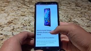How to install GCAM (Google Camera Application) on LG G8X