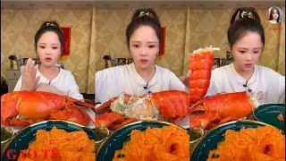 【XIAOYU GAOTV】대창 동파육 새우 족발 중국 먹방 샤오위 실시간라이브편집。EATING SHOW。N01。100622。4