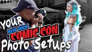 Photographer Set Ups at New York Comic Con