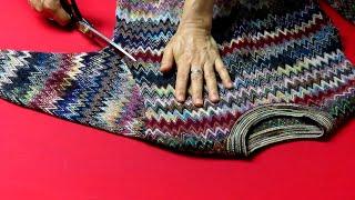 DIY안입는 스웨터 절대 버리지 마세요! "명품백"이 됩니다!/Don't throw away old sweater. It can be a "luxury tote bag"