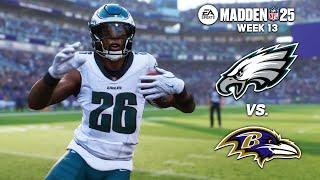 Philadelphia Eagles vs. Baltimore Ravens | Week 13 Madden 25 Simulation