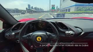 A quick ride with my Ferrari 488 in Dubai (200+ km/h)