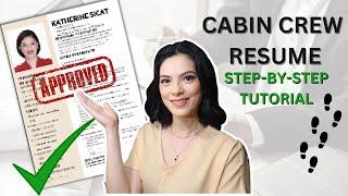 HOW TO WRITE CABIN CREW RESUME | STEP BY STEP GUIDE | DayswithKath