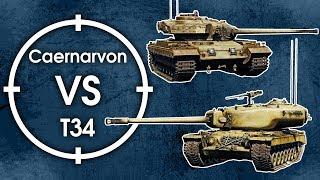 T34 vs Caernarvon / War Thunder