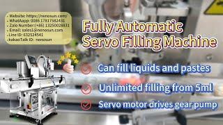 Nenosun Automatic servo filling machine gear pump #fillingmachinechina #fillingmachinemanufacturer