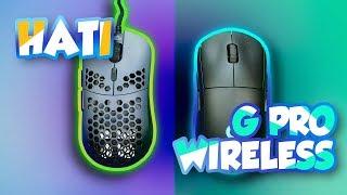 Logitech G Pro Wireless vs G Wolves Hati! Two Gaming Mouse Titans!?