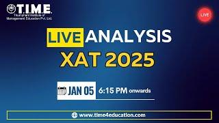 XAT 2025 Live Analysis by T.I.M.E.