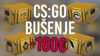 KAKO IZGUBITI 160 EVRA ZA 30 MINUTA  CS:GO CASE OPENING