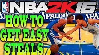 NBA 2K16 Tips & Tricks - HOW TO GET EASY STEALS IN NBA 2K16!