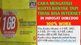 Cara mengatasi kuota banyak tapi tidak bisa internetan di indosat ooredoo