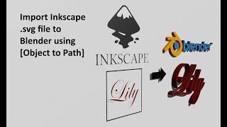 Inkscape 2D text to 3D text in Blender