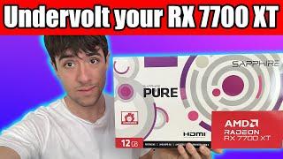 Undervolt your RX 7700 XT for more FPS and Lower Temperature! - Tutorial