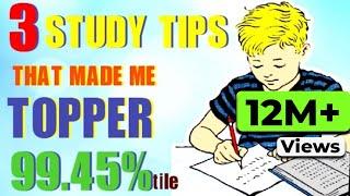 3 SECRET STUDY TIPS TO SCORE HIGHEST IN EXAMS MOTIVATIONAL (HINDI)| HOW I BECAME TOPPER