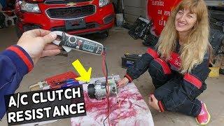 AC CLUTCH COIL RESISTANCE TEST. HOW TO KNOW IF AC CLUTCH IS BAD